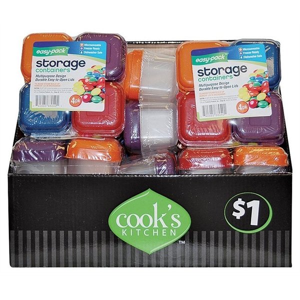 Cook'S Kitchen Food Container Stor Mini 4Pk 8866